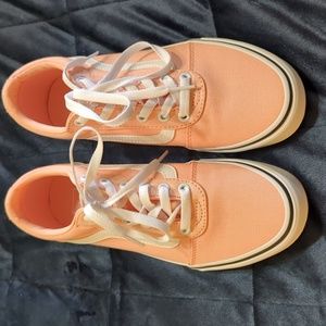 Vans. New Womens canvas Vans - Size 9M Tropical Peach